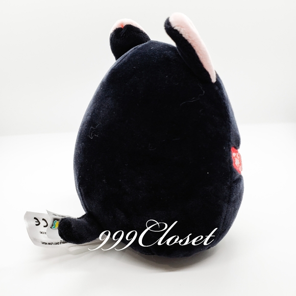5" Squishmallow Teddy black dog with red bandana - Picture 3 of 4
